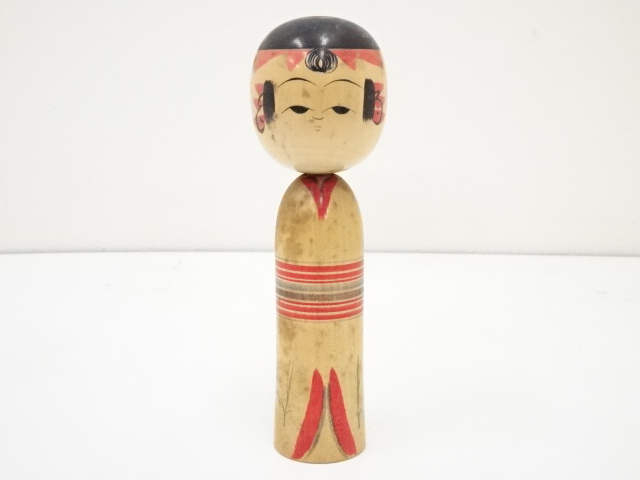 TRADITIONAL JAPANESE CRAFT / KOKESHI DOLL (18.1 cm)/ ARTISAN WORK